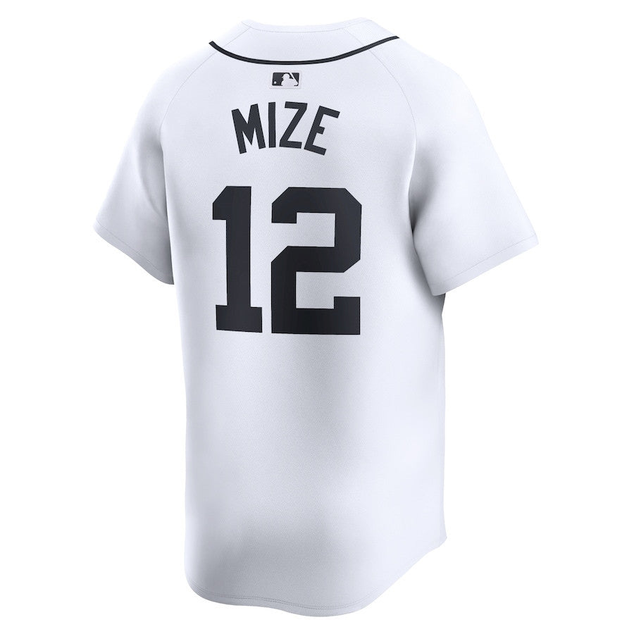 Casey Mize 12 Detroit Tigers Home Limited Player Men Jersey - White