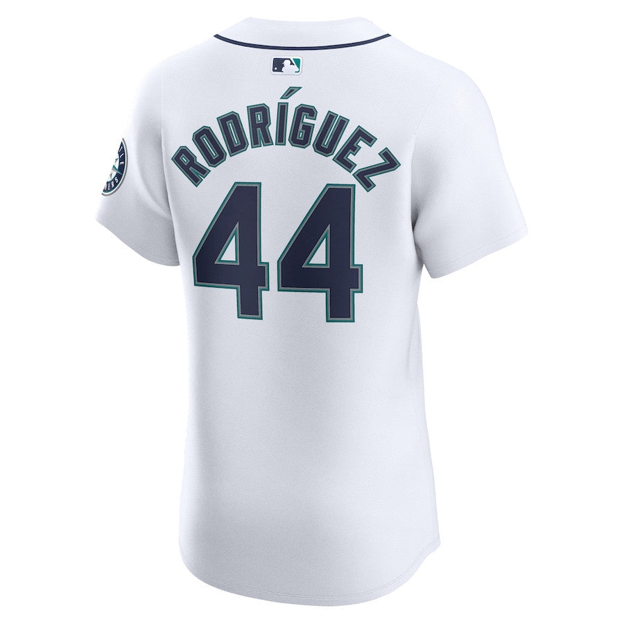 Julio Rodríguez 44 Seattle Mariners Home Elite Player Men Jersey - White