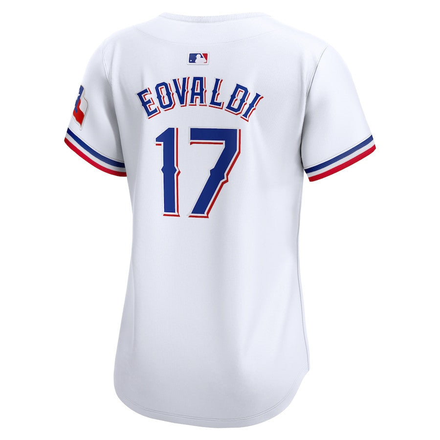 Nathan Eovaldi 17 Texas Rangers Women Home Limited Player Jersey - White