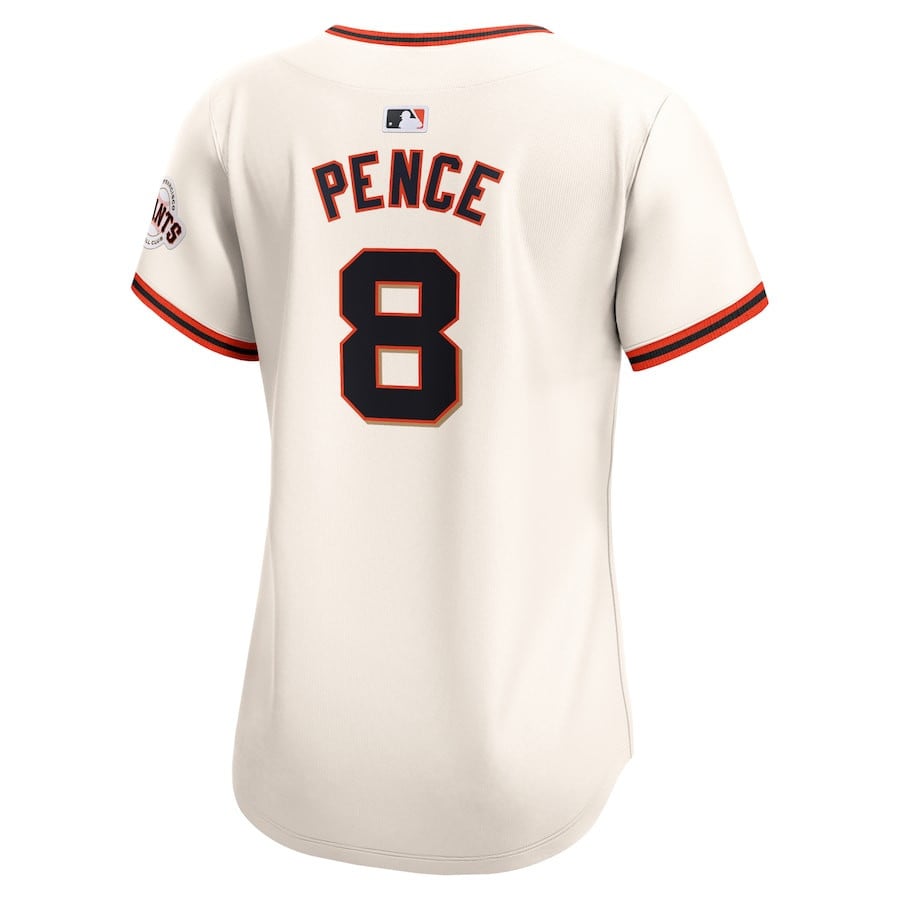 Hunter Pence 8 San Francisco Giants Women Home Limited Player Jersey - Cream
