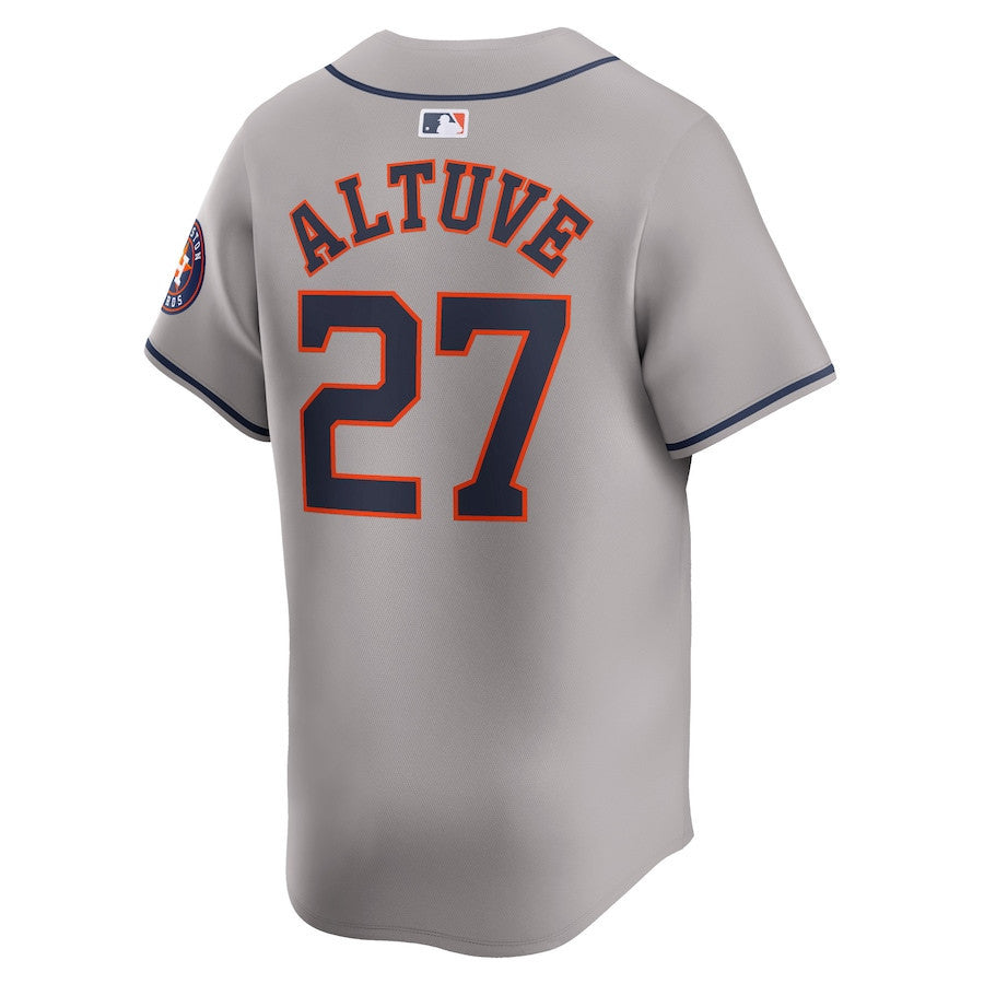 Jose Altuve 27 Houston Astros Away Limited Player Men Jersey - Gray