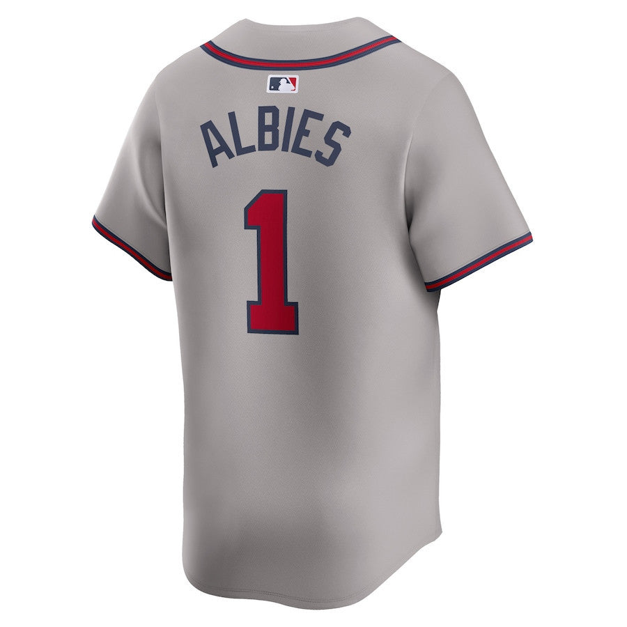 Ozzie Albies 1 Atlanta Braves Away Limited Player Men Jersey - Gray