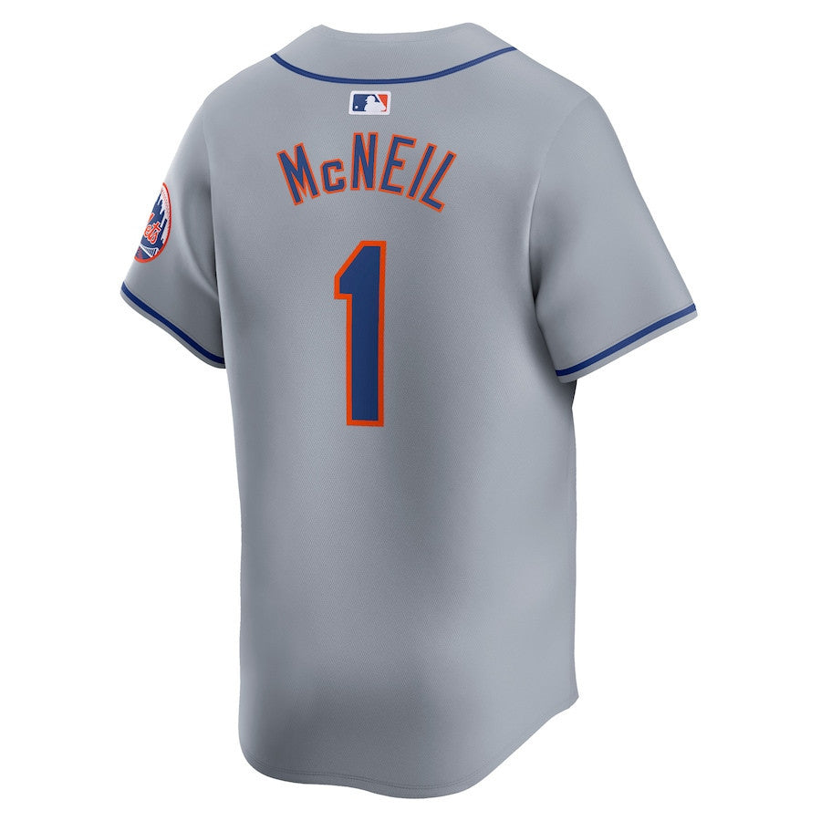 Jeff McNeil 1 New York Mets Away Limited Player Men Jersey - Gray