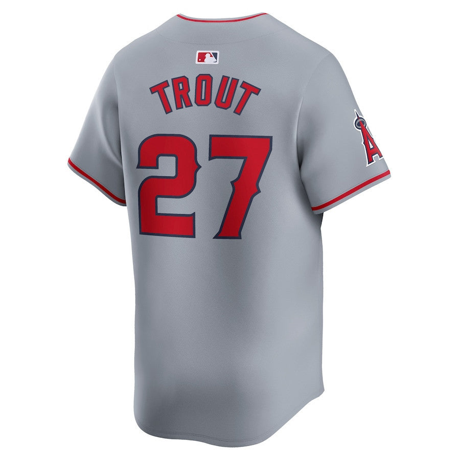 Mike Trout 27 Los Angeles Angels Away Limited Player Men Jersey - Gray