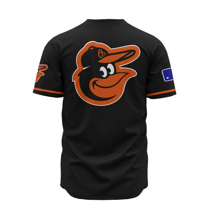Baltimore Orioles Custom Name Baseball Jersey - Black