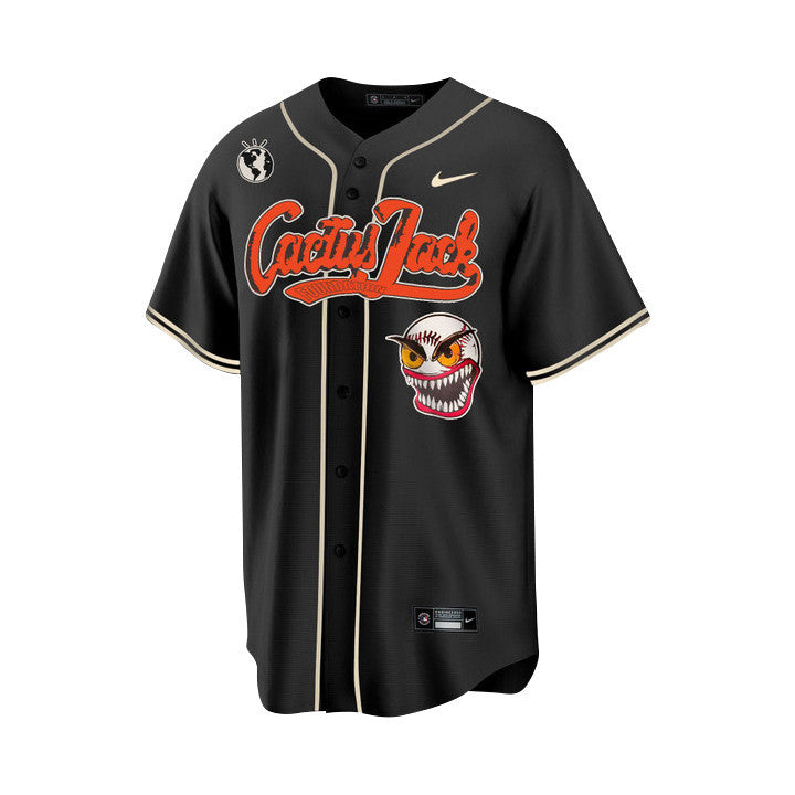 Houston Astros Cactus Jack Men Jersey Customized - Black