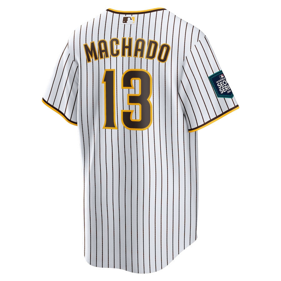 Manny Machado 13 San Diego Padres 2024 MLB World Tour Seoul Series Home Player Men Jersey - White