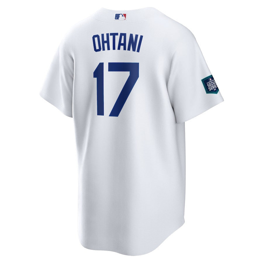 Shohei Ohtani 17 Los Angeles Dodgers 2024 MLB World Tour Seoul Series Home Player Men Jersey - White