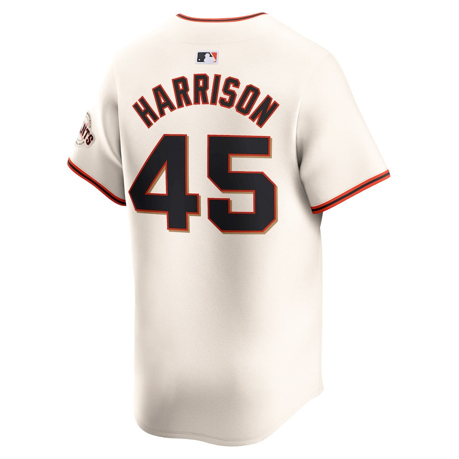 Kyle Harrison 45 San Francisco Giants Home Limited Player Men Jersey - Cream