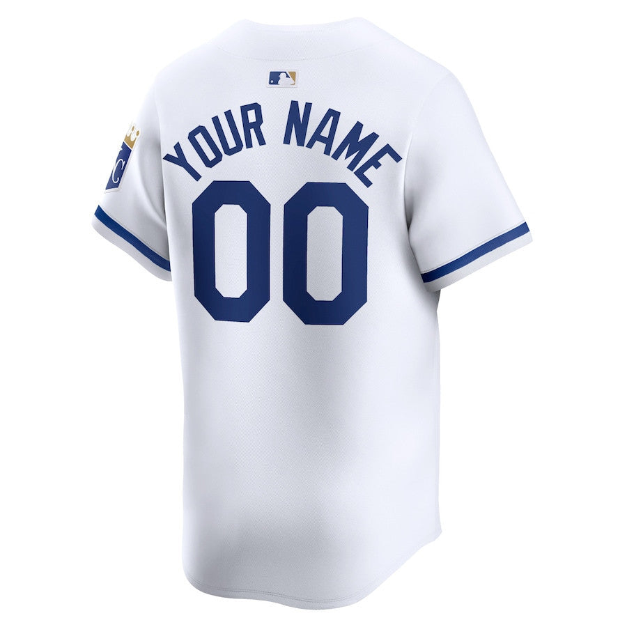 Kansas City Royals Home Limited Custom YOUTH Jersey - White