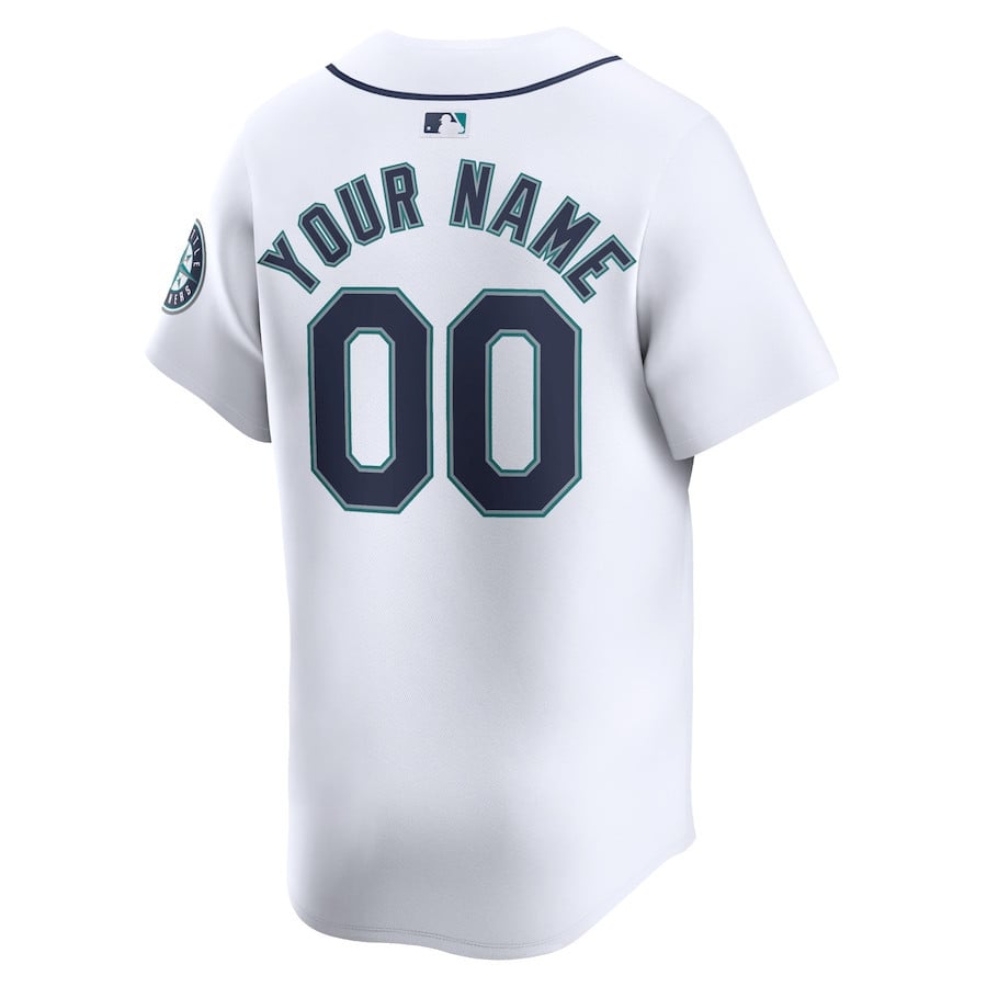 Seattle Mariners Home Limited Custom YOUTH Jersey - White