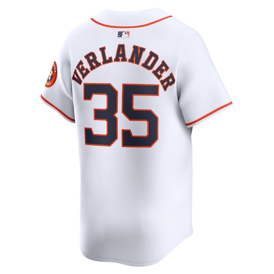 Justin Verlander 35 Houston Astros Home Limited Men Jersey - White