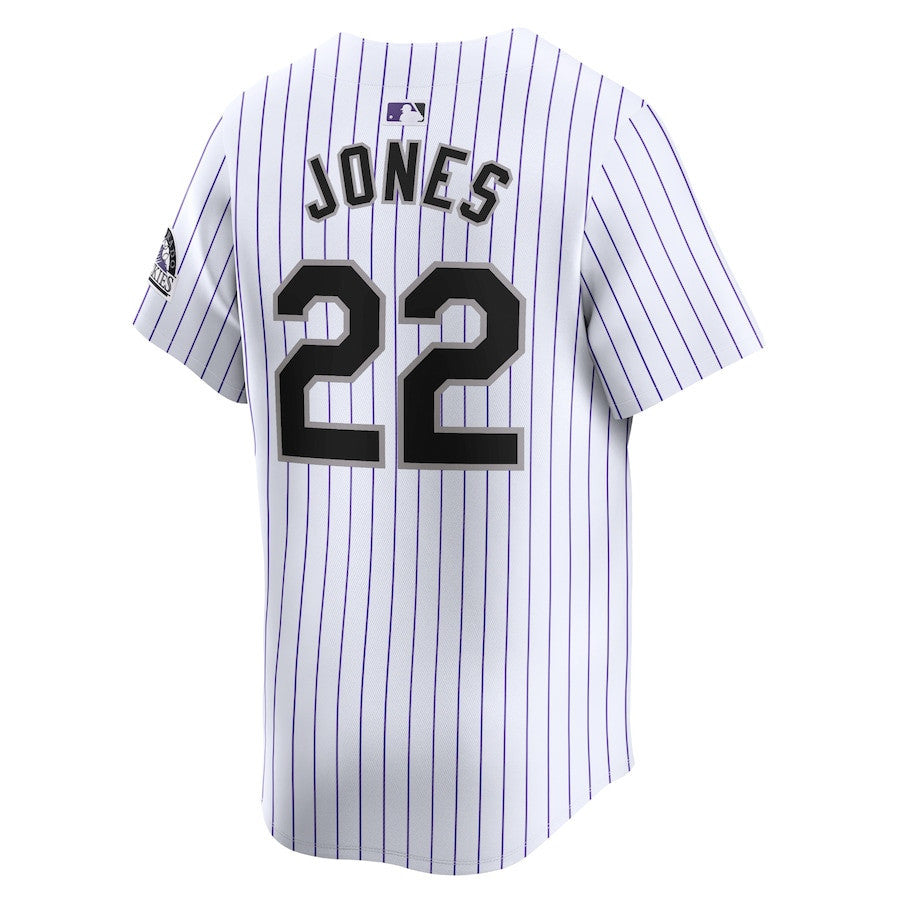 Nolan Jones 22 Colorado Rockies Home Limited Men Jersey - White