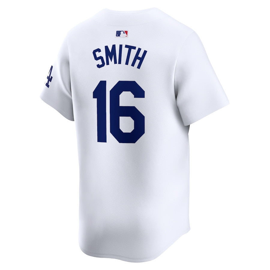 Will Smith 16 Los Angeles Dodgers Home Limited Men Jersey - White