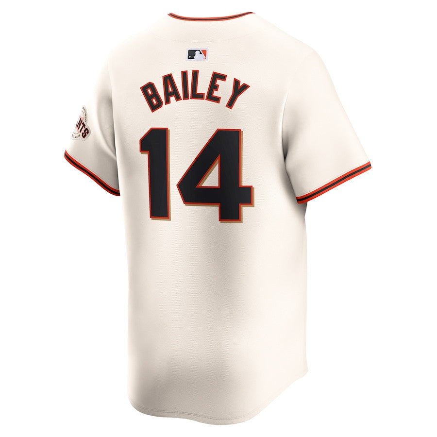 Patrick Bailey 14 San Francisco Giants Home Limited Men Jersey - Cream