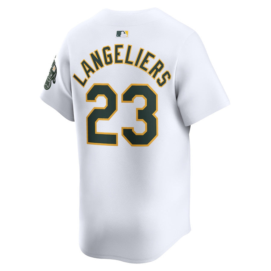 Shea Langeliers 23 Oakland Athletics Home Limited Men Jersey - White