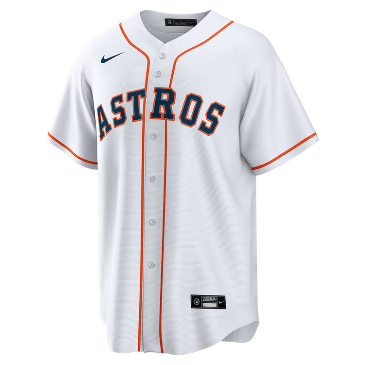 Yainer Diaz 21 Houston Astros Home Men Jersey - White