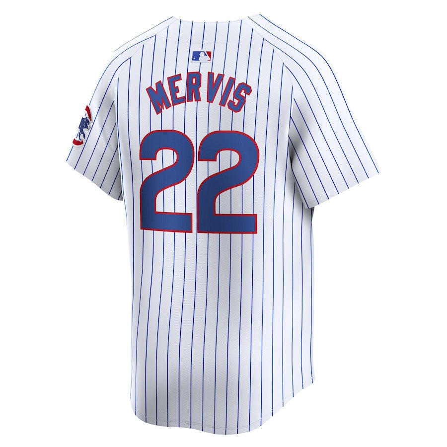Matt Mervis 22 Chicago Cubs Home Limited Men Jersey - White