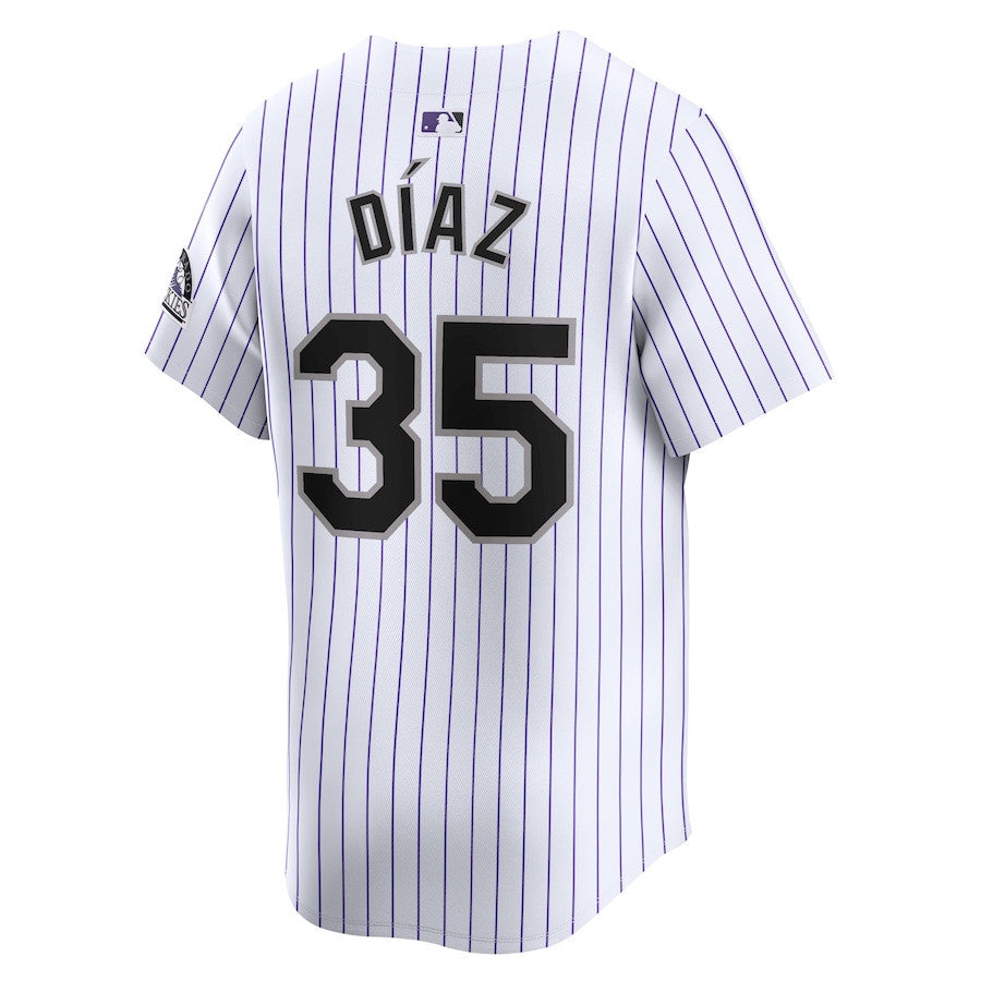 Elias Diaz 35 Colorado Rockies Home Limited Men Jersey - White
