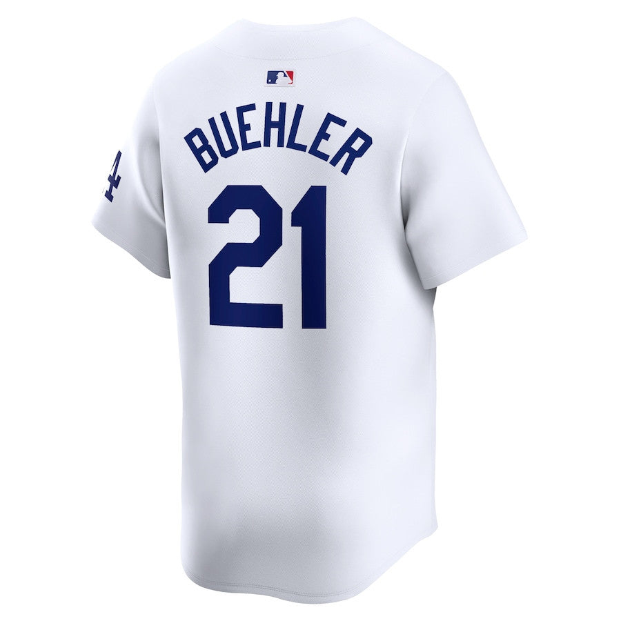 Walker Buehler 21 Los Angeles Dodgers Home Limited Men Jersey - White
