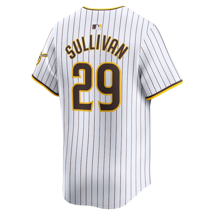 Brett Sullivan 29 San Diego Padres Home Limited Player Men Jersey - White