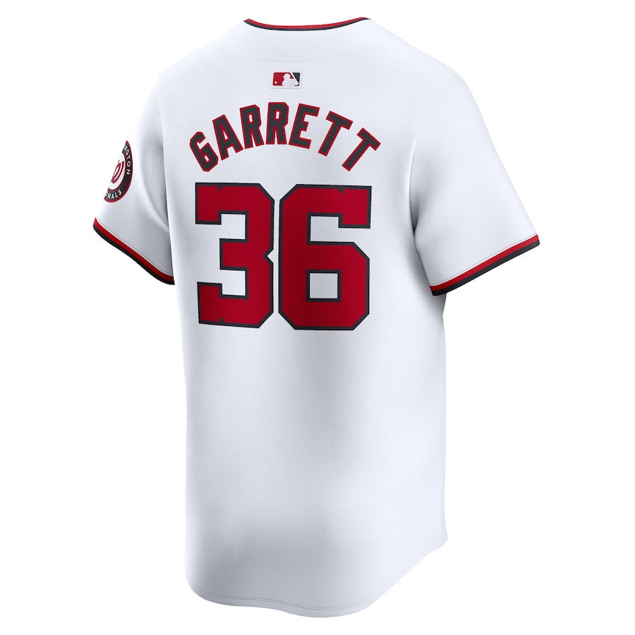 Stone Garrett 36 Washington Nationals Home Limited Player Men Jersey - White
