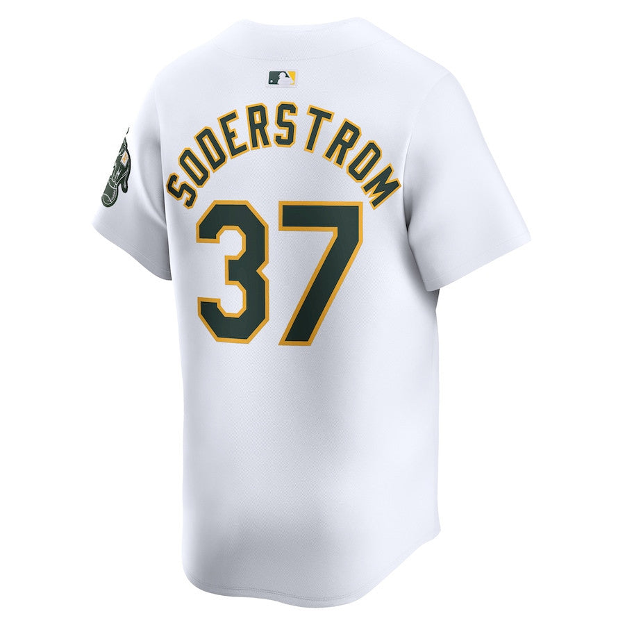 Tyler Soderstrom 37 Oakland Athletics Home Limited Player Men Jersey - White