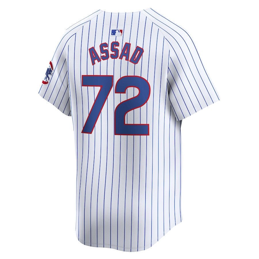 Javier Assad 72 Chicago Cubs Home Limited Player Men Jersey - White