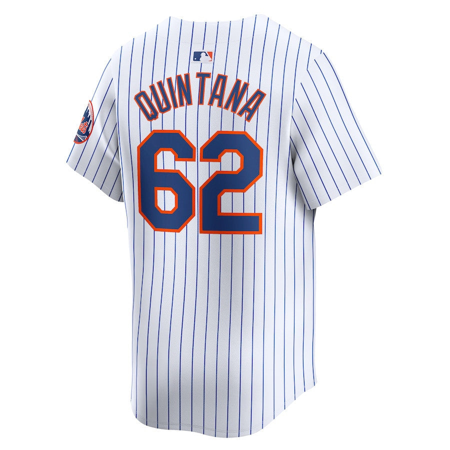 Jose Quintana 62 New York Mets Home Limited Player Men Jersey - White