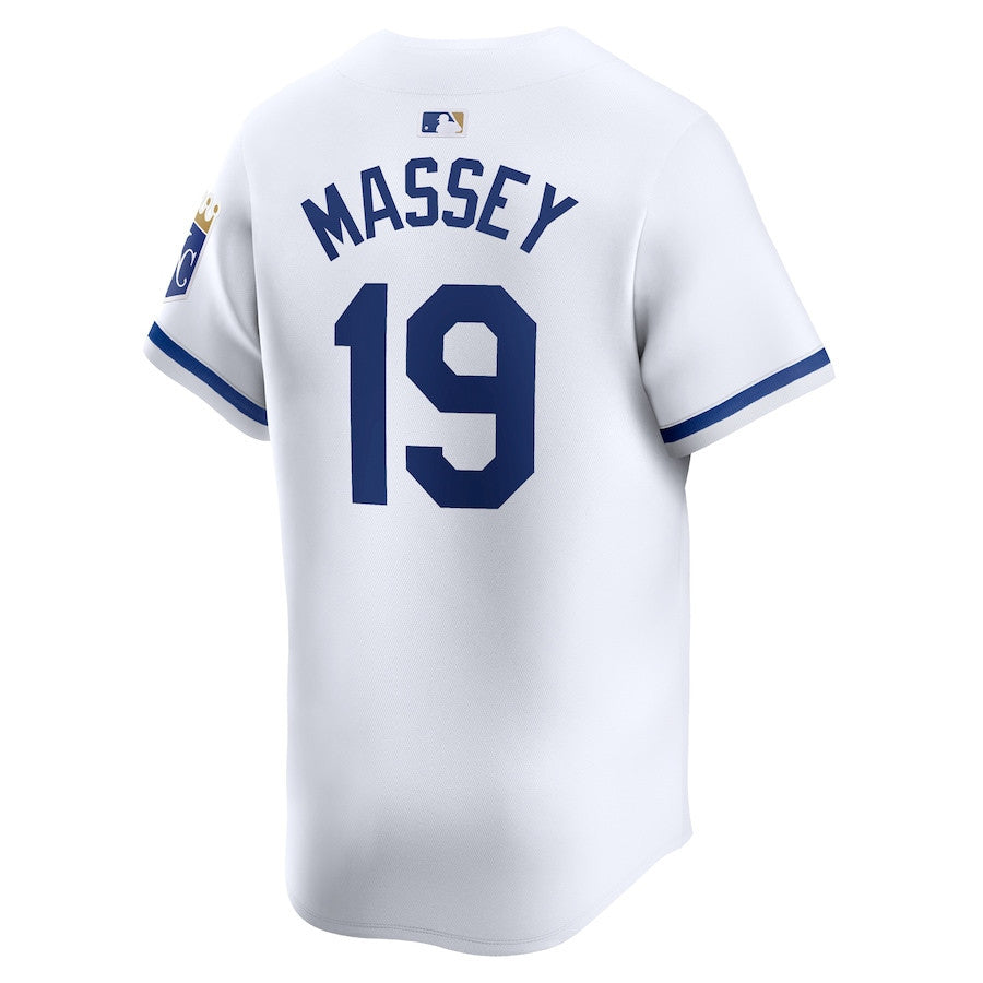Michael Massey 19 Kansas City Royals Home Limited Player Men Jersey - White
