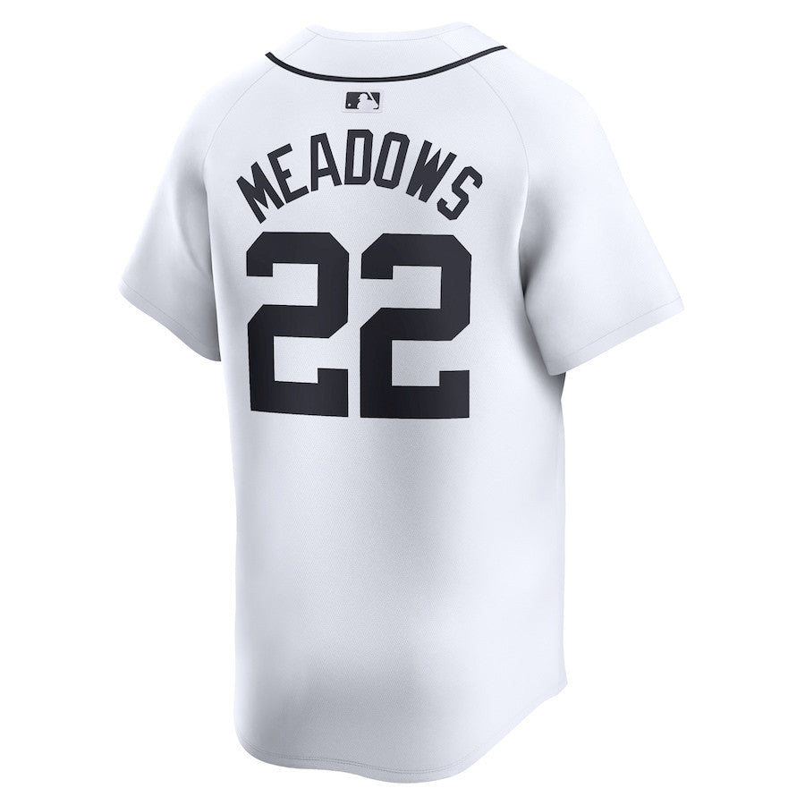 Parker Meadows 22 Detroit Tigers Home Limited Player Men Jersey - White