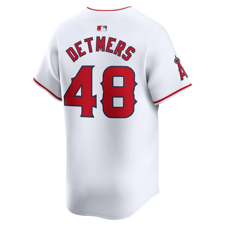 Reid Detmers 48 Los Angeles Angels Home Limited Player Men Jersey - White