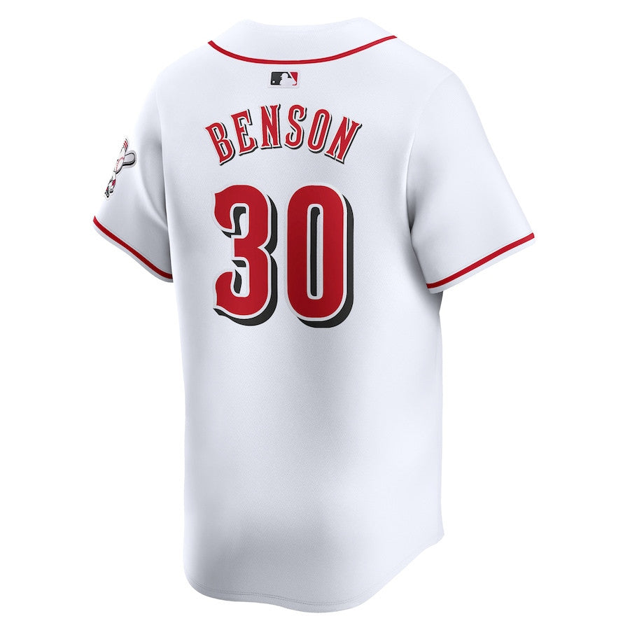 Will Benson 30 Cincinnati Reds Home Limited Player Men Jersey - White