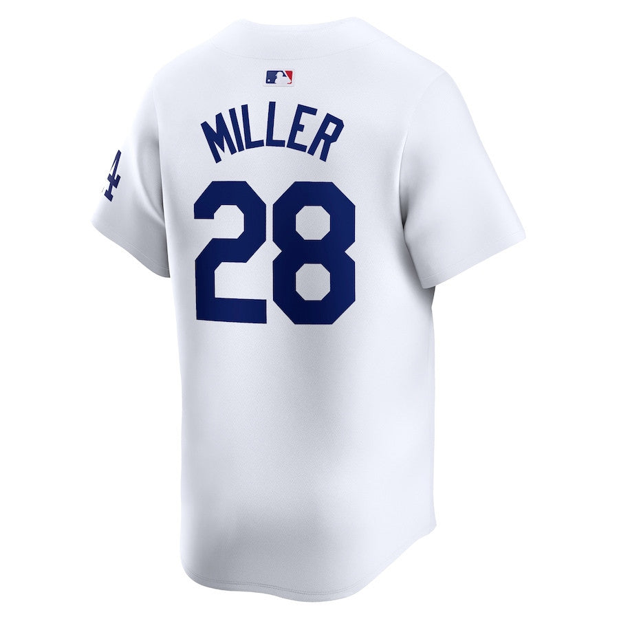 Bobby Miller 28 Los Angeles Dodgers Home Limited Player Men Jersey - White