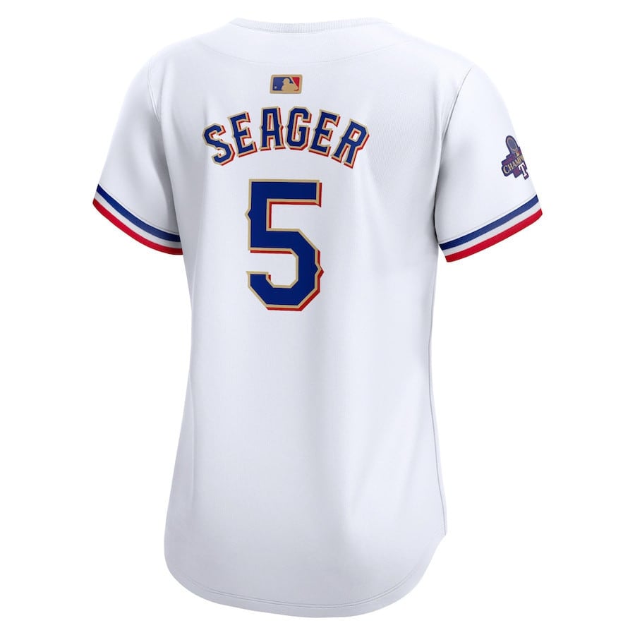Corey Seager 5 Texas Rangers 2024 Gold Collection Limited Jersey - Women White