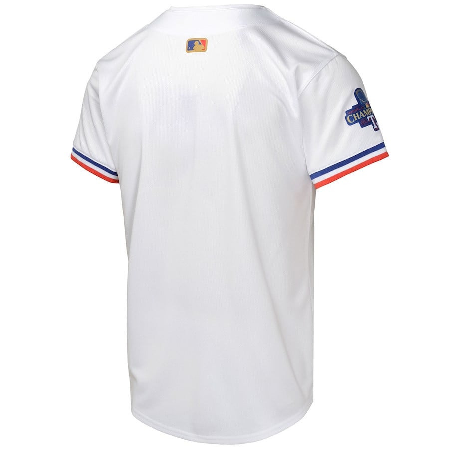 Texas Rangers 2024 YOUTH Gold Collection Limited Jersey - White
