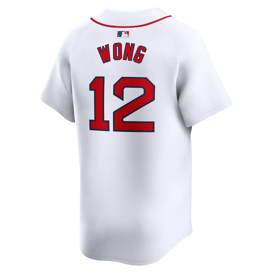 Connor Wong 12 Boston Red Sox Home Limited Men Jersey - White