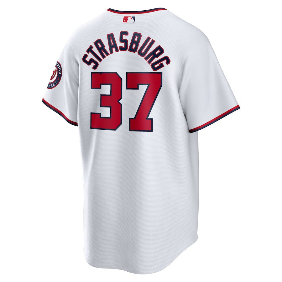Stephen Strasburg 37 Washington Nationals Home Men Jersey - White