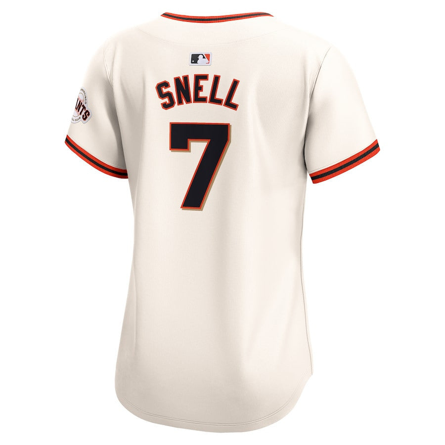 Blake Snell 7 San Francisco Giants Home Limited Women Jersey - Cream
