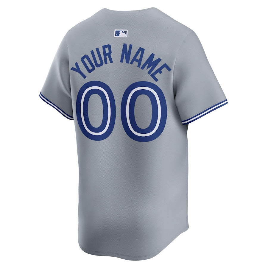Toronto Blue Jays Away Limited Custom Men Jersey - Gray