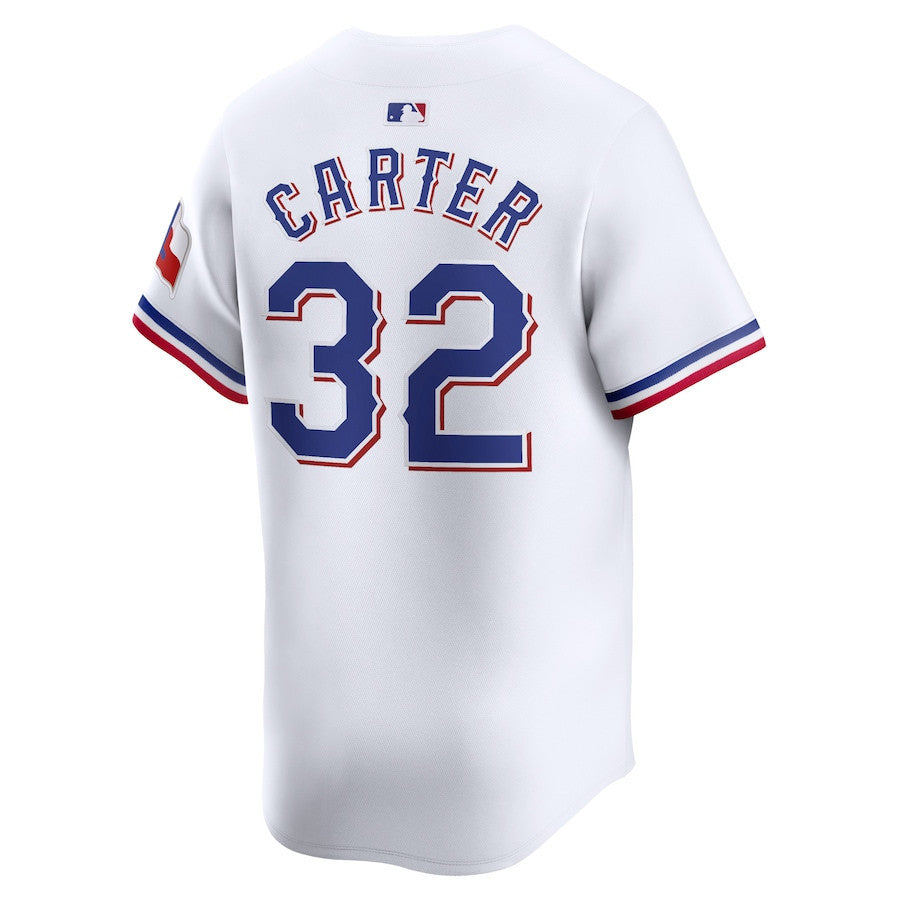 Evan Carter 32 Texas Rangers Home Limited Men Jersey - White