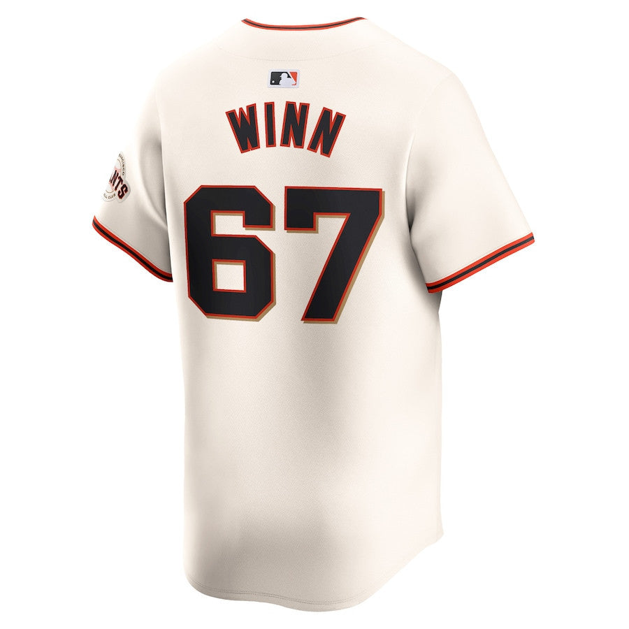 Keaton Winn 67 San Francisco Giants Home Limited Jersey - Cream
