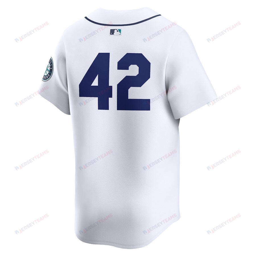 Seattle Mariners 2024 Jackie Robinson Day Home Men Limited Jersey - White