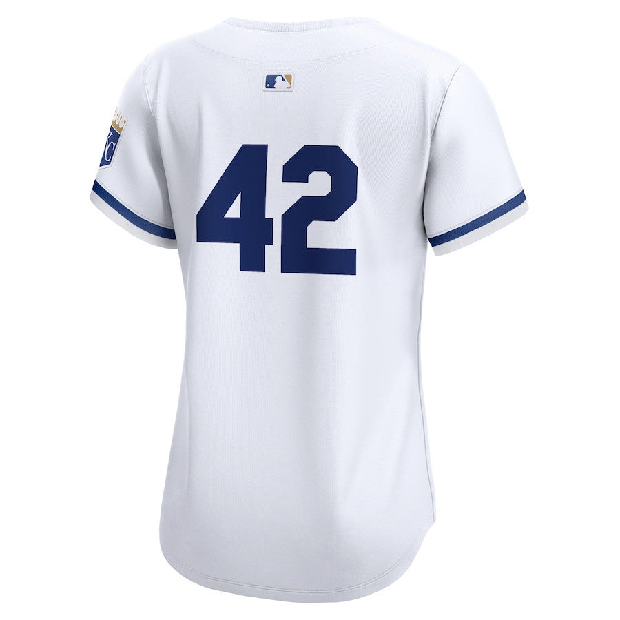 Kansas City Royals 2024 Jackie Robinson Day Home Limited Women Jersey - White