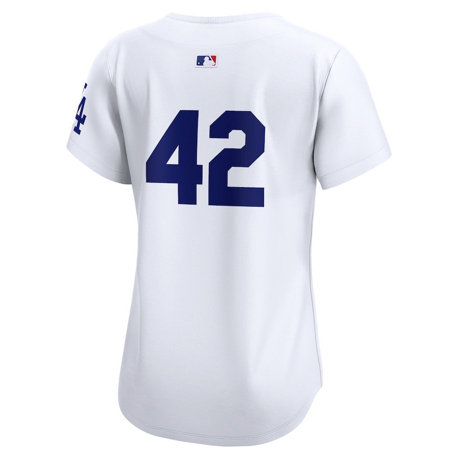 Los Angeles Dodgers 2024 Jackie Robinson Day Home Limited Women Jersey - White