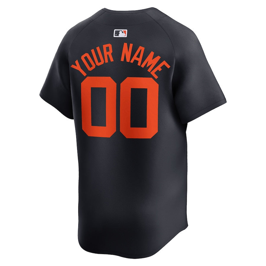 Detroit Tigers Alternate Limited Custom Men Jersey - Navy