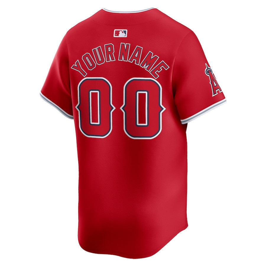 Los Angeles Angels Alternate Limited Custom Men Jersey - Red