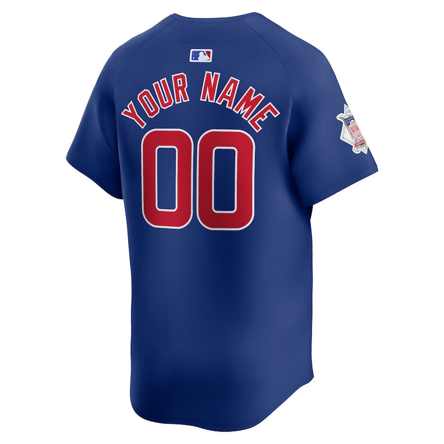 Chicago Cubs Alternate Limited Custom Men Jersey - Royal