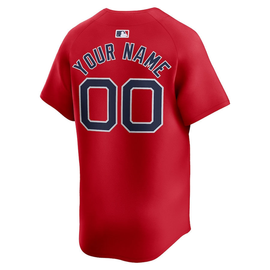 Boston Red Sox Alternate Limited Custom Men Jersey - Red