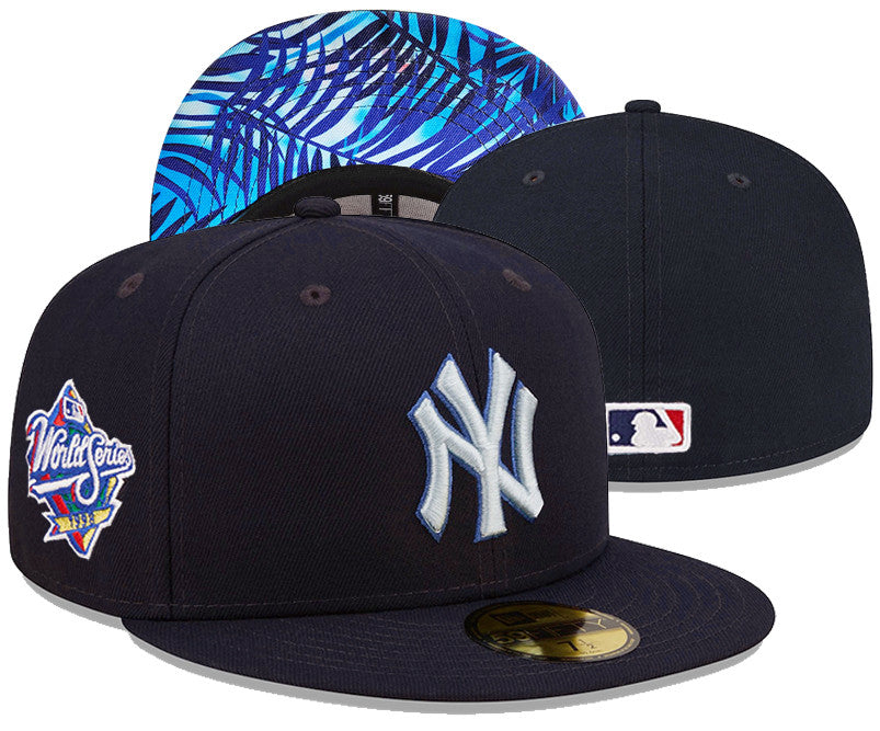 New York Yankees World Series 1998 Patch 59FIFTY Snapback Hat - Navy